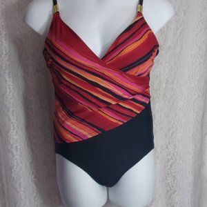 🏵️ 2/$15 🏵️🏵️ Swimsuit Black Multi NWOT